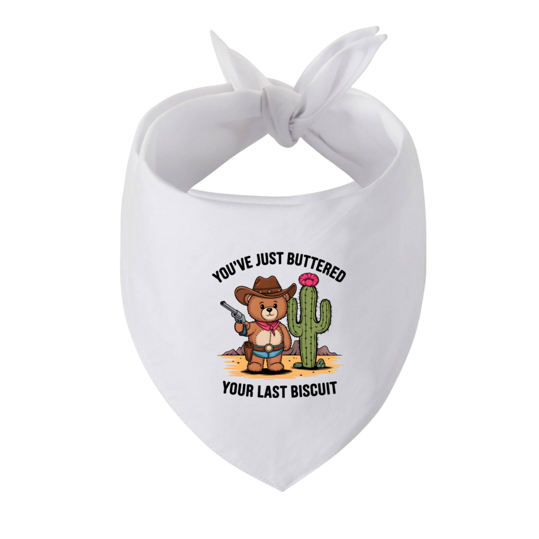 Sparky & Co Color Vintage Graphic on White Pet Bandana