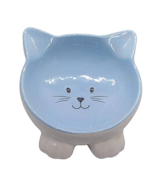 ThoozyPet Cat Face Ceramic Bowl