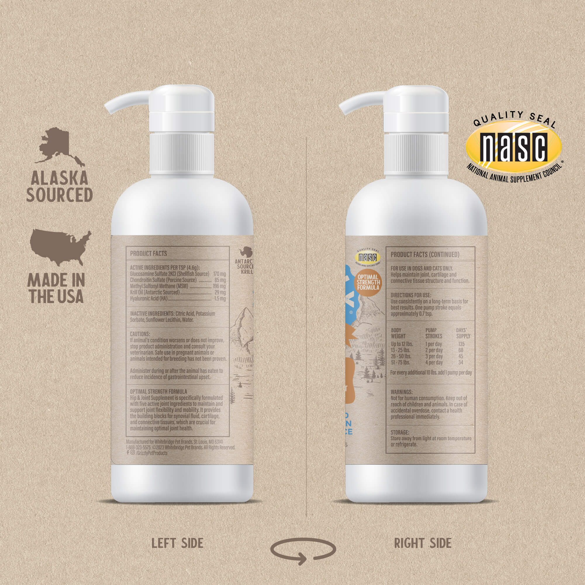 Grizzly Joint Aid Liquid Form for Dogs