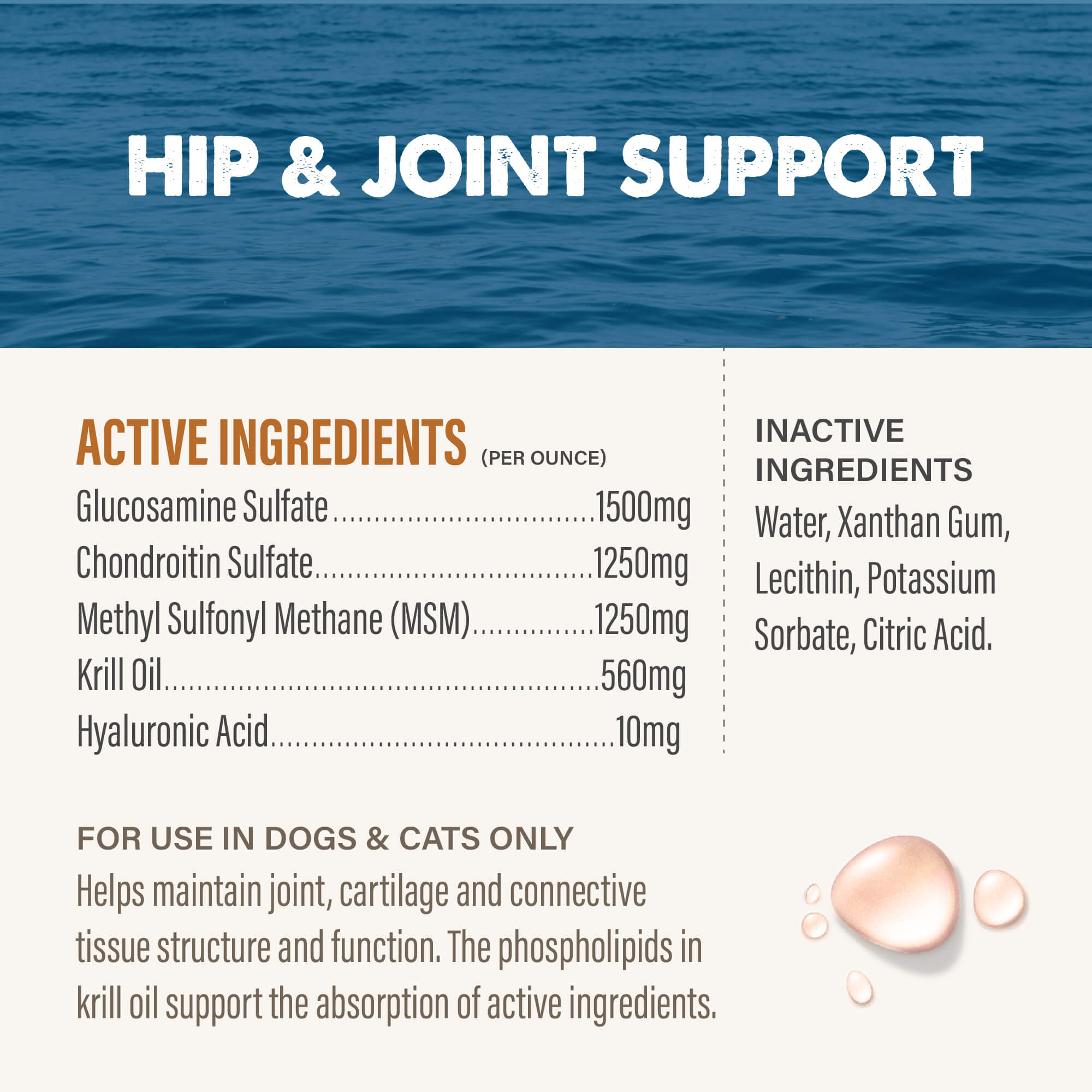 Grizzly Joint Aid Liquid Form for Dogs