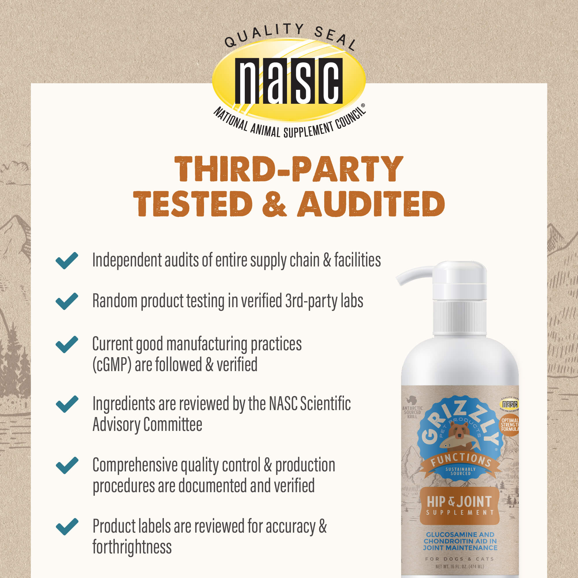 Grizzly Joint Aid Liquid Form for Dogs