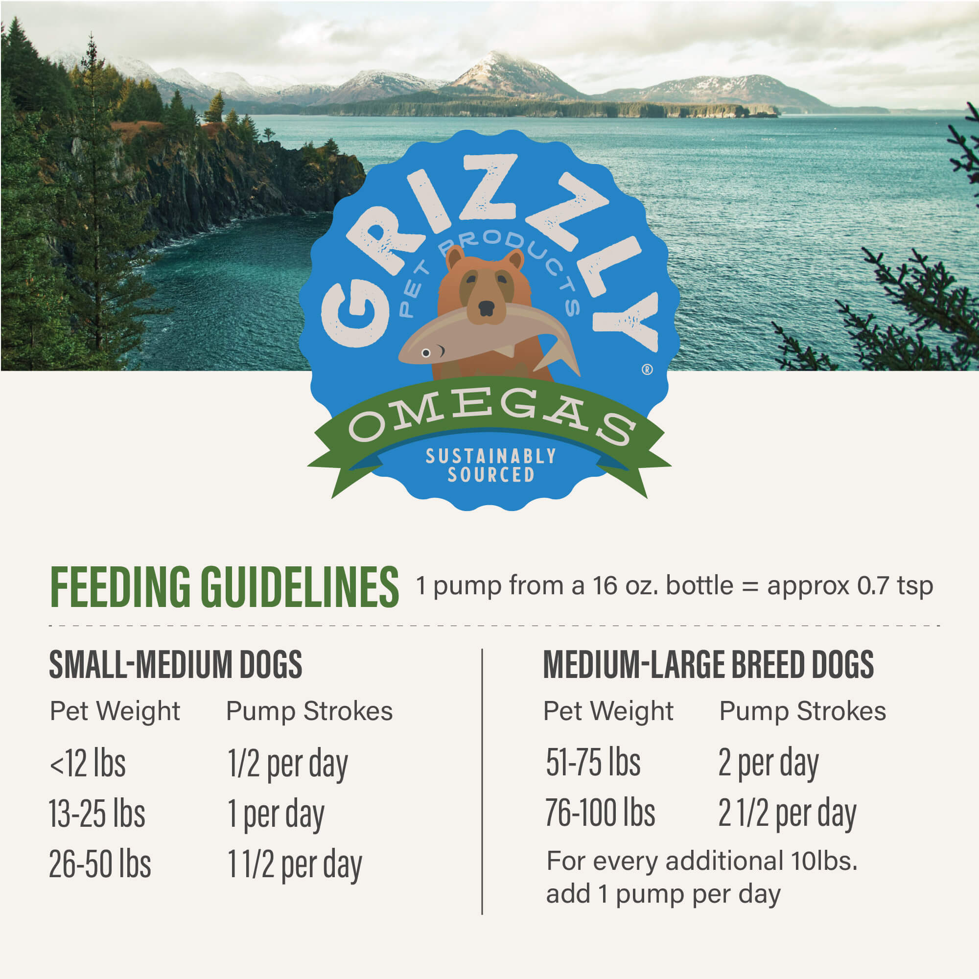 Grizzly Algal Plus Oil Food Supplement