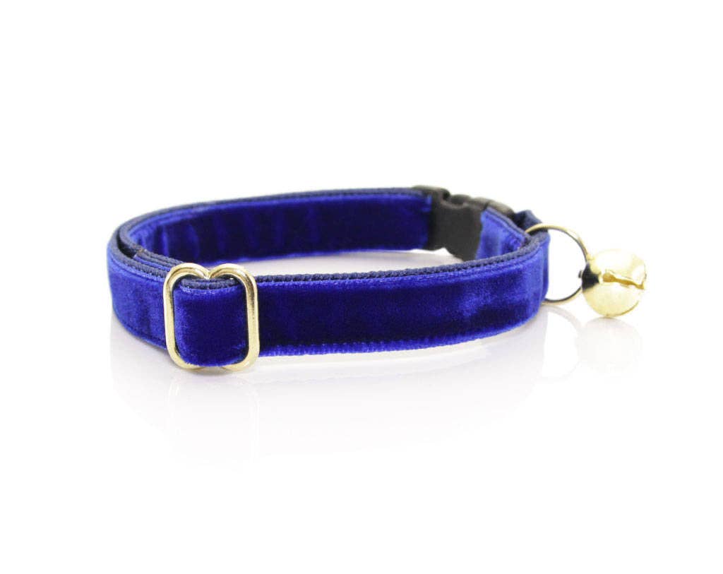 Made By Cleo - "Velvet - Sapphire Blue" - Luxe Blue Velvet Collar