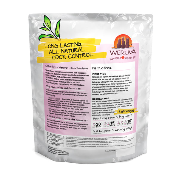 Weruva Hinoki Wood & Green Tea Cat LItter