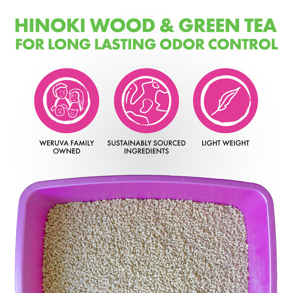 Weruva Hinoki Wood & Green Tea Cat LItter