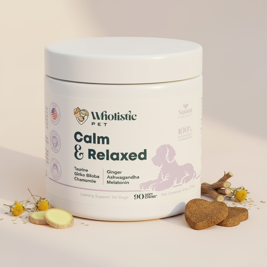 Wholistic Pet Organics Calm & Relaxed Soft Chews for Dogs