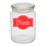 Sparky & Co Flat Lid Glass Treat Jar