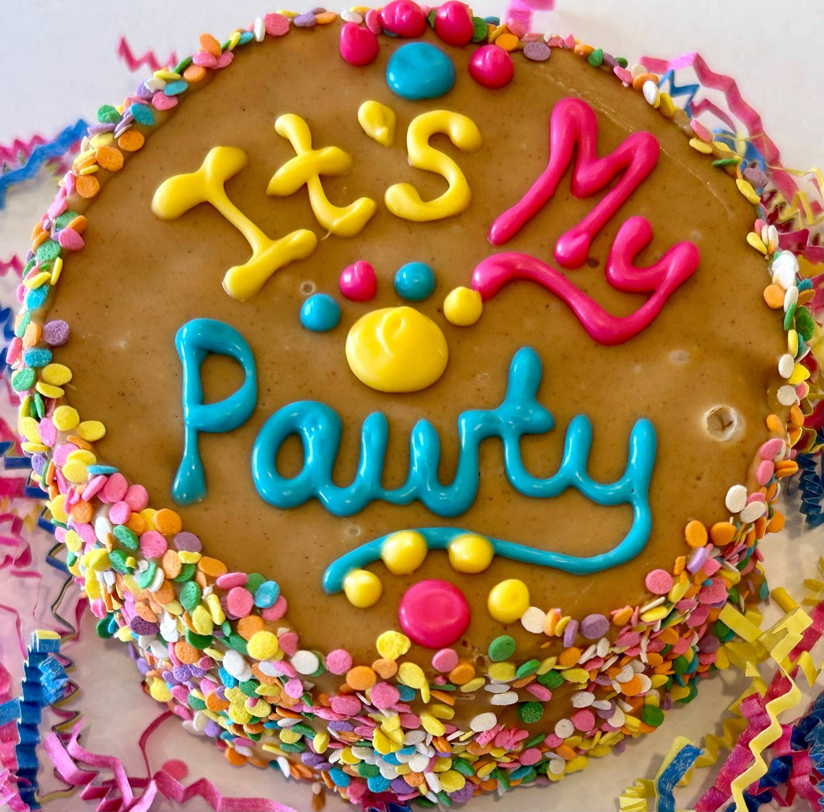 DELCO DOG CO. PB It's My Pawty Doggie Cakes Bakery Dog Treat