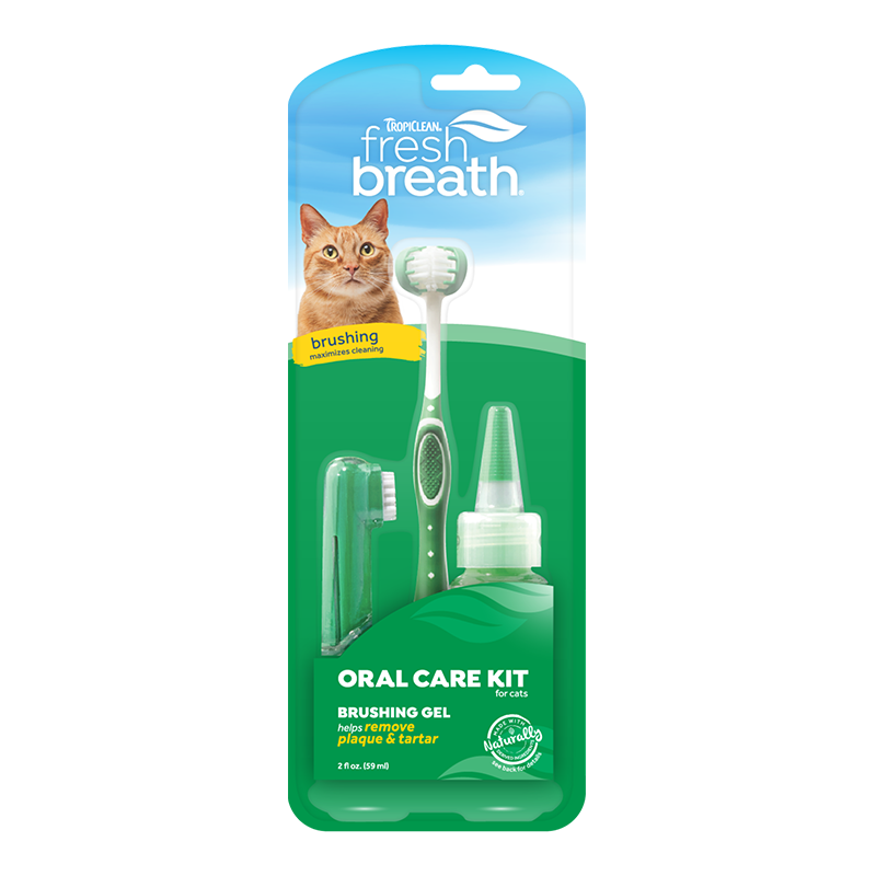 Tropiclean Fresh Breath Cat Oral Care Kit 2oz