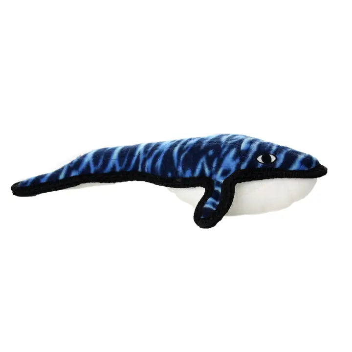 VIP Tuffy's Sea Creatures Whale Squeaky Plush Dog Toy