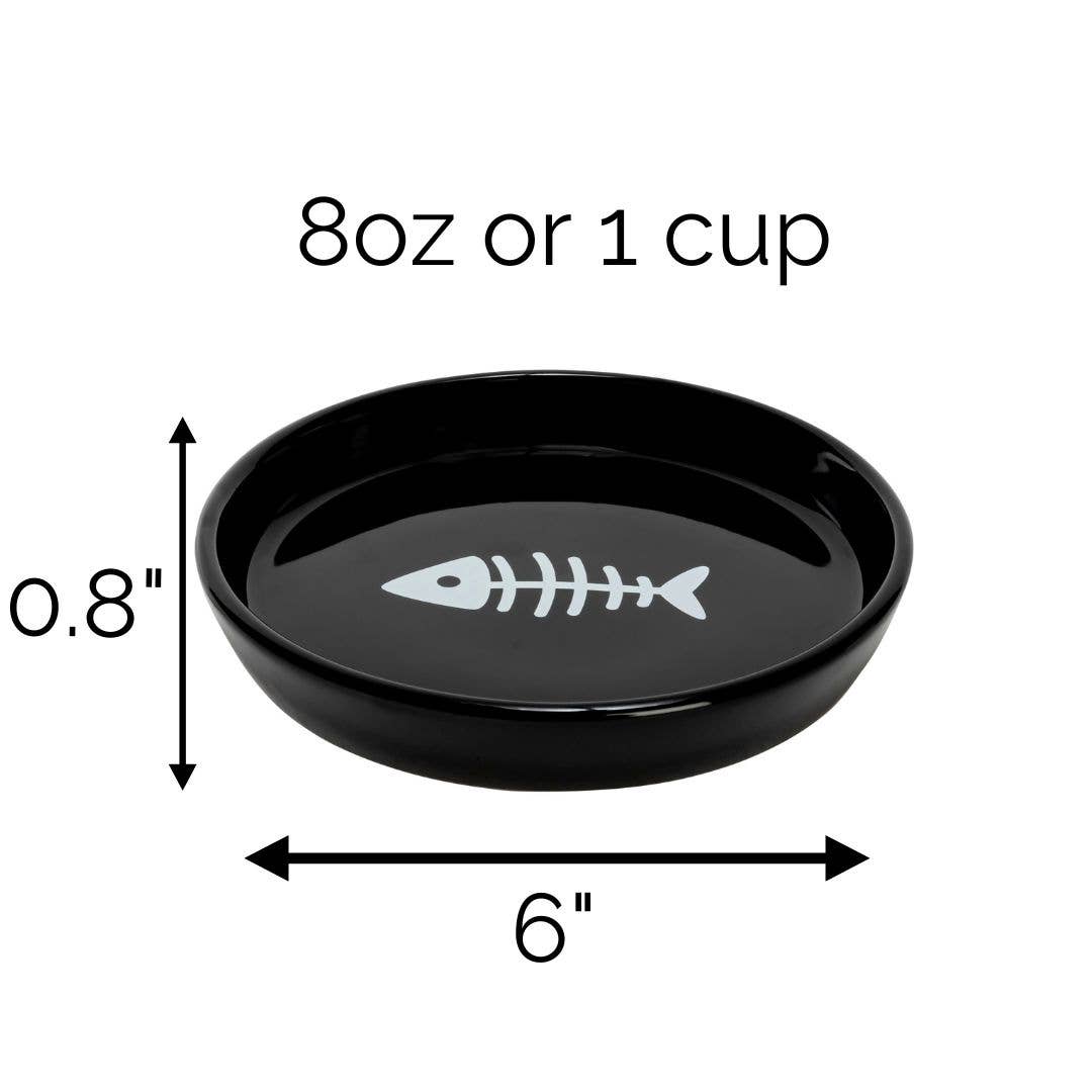 Park Life Designs Oscar Classic Round Cat Dish