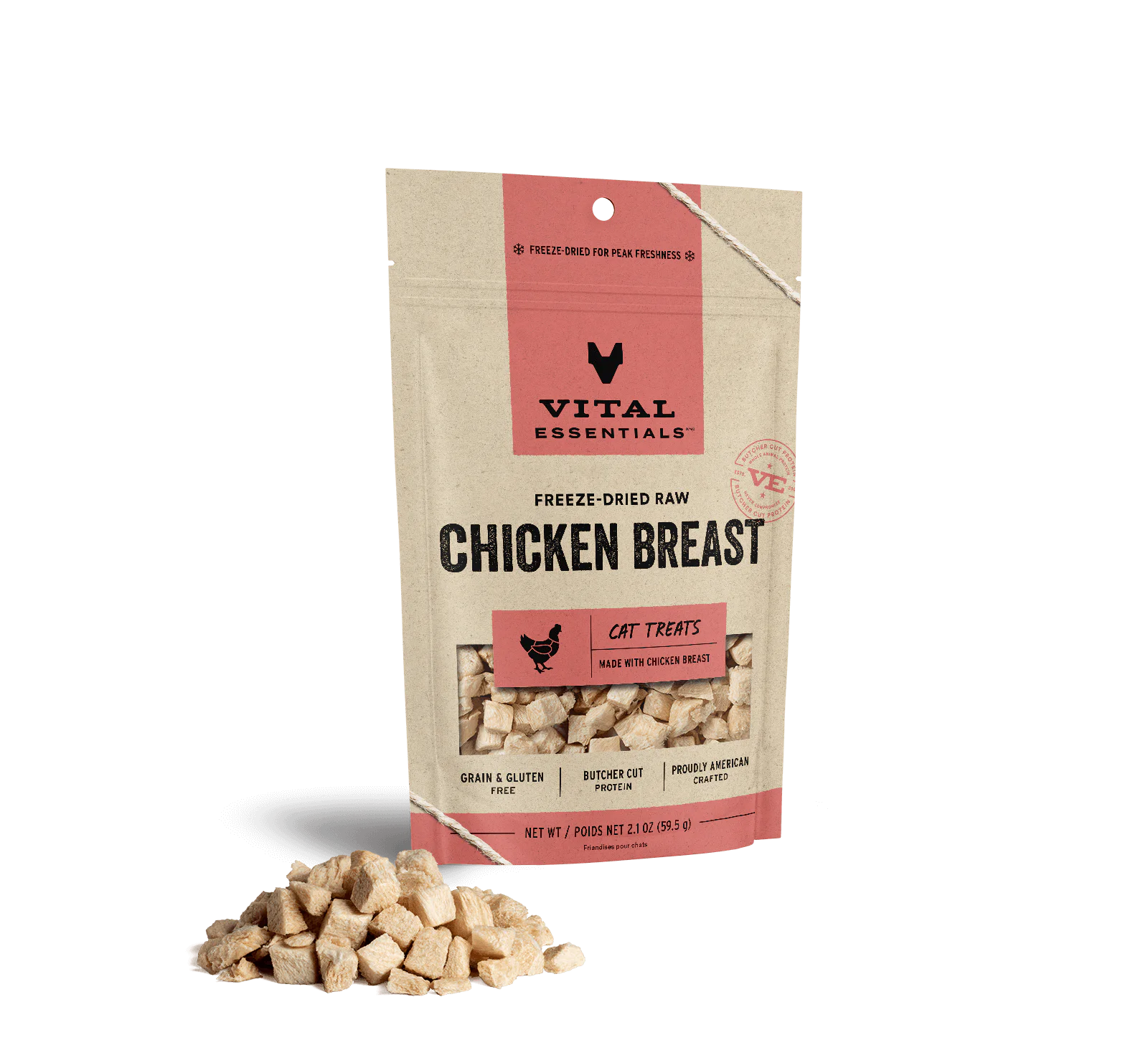 Vital Essentials Cat Freeze-Dried Chicken Breast Cat Treats