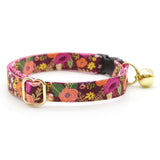 Made By Cleo - "Harvest Wine" - Floral Cat Collar