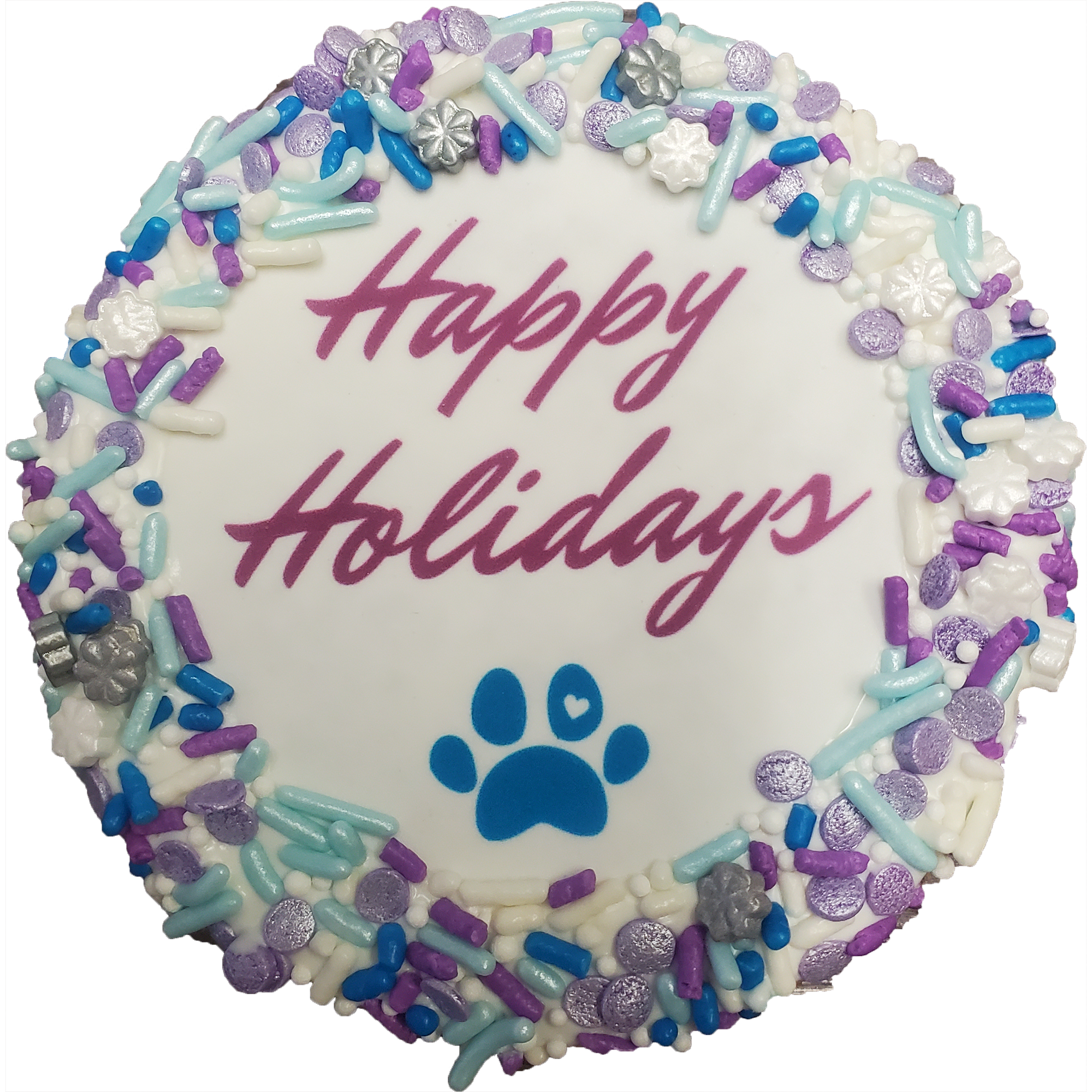 K9 Granola Factory Happy Holidays Cake Dog Treat