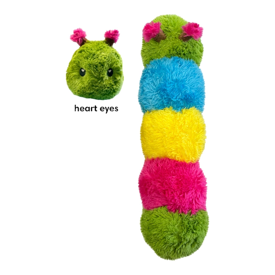 fabdog Fluffy Caterpillar Plush Dog Toy