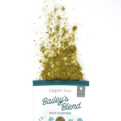 Green Juju Dog Freeze-Dried Blend Bailey's with Cleavers Food Topper