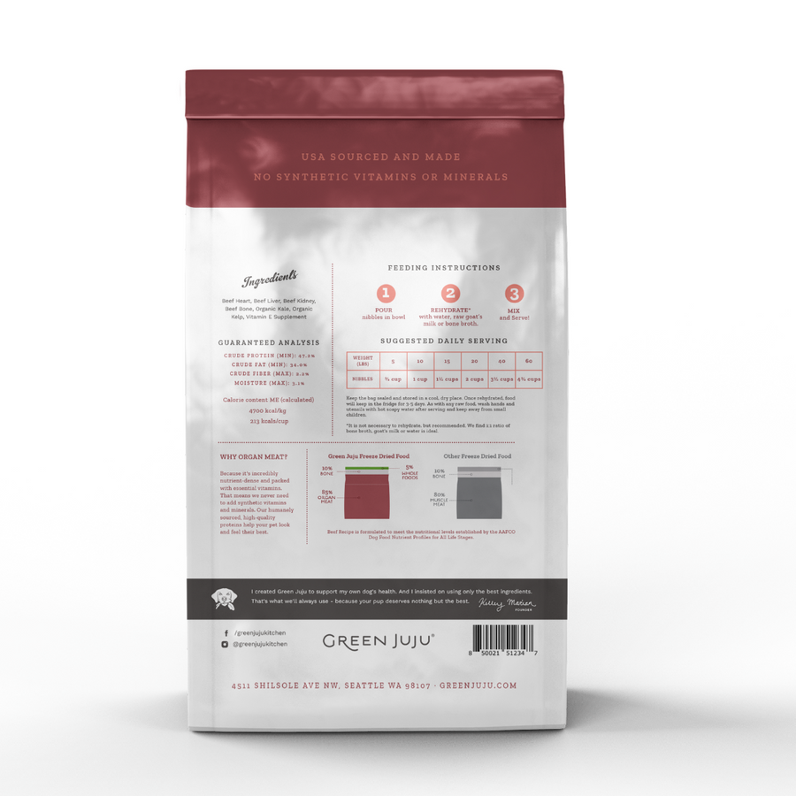 Green Juju Freeze-Dried Raw Diet for Dogs