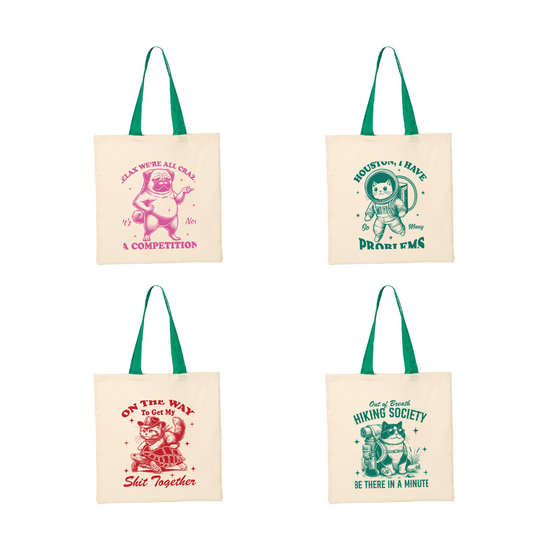 Sparky & Co Printed Canvas Tote