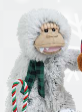 Tall Tails Holiday Rope Body Yeti with Scarf Dog Toy