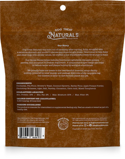 Dog Treat Naturals Dental Sticks Dog Treats