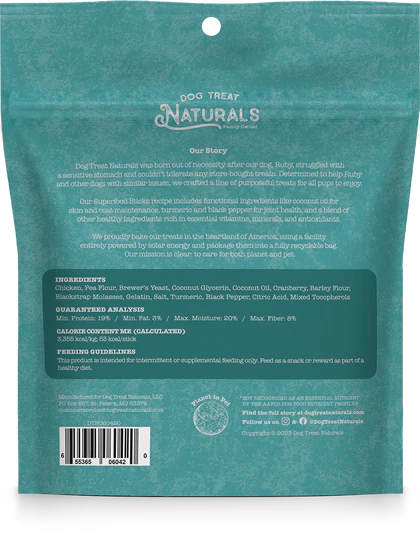 Dog Treat Naturals Superfood Sticks Dog Treats