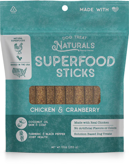 Dog Treat Naturals Superfood Sticks Dog Treats