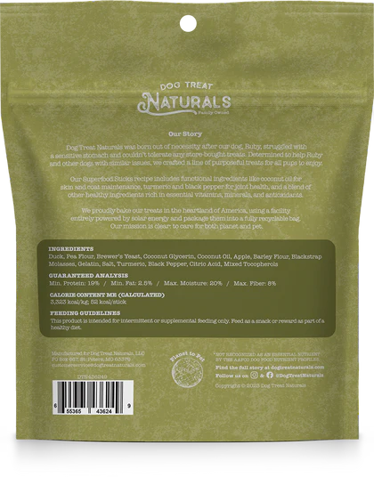 Dog Treat Naturals Superfood Sticks Dog Treats