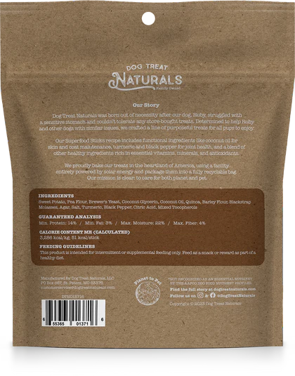 Dog Treat Naturals Superfood Sticks Dog Treats