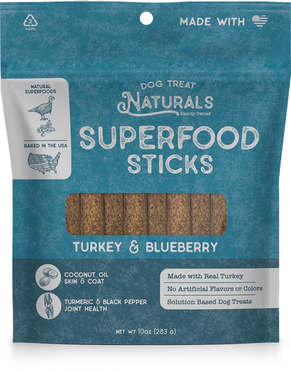 Dog Treat Naturals Superfood Sticks Dog Treats