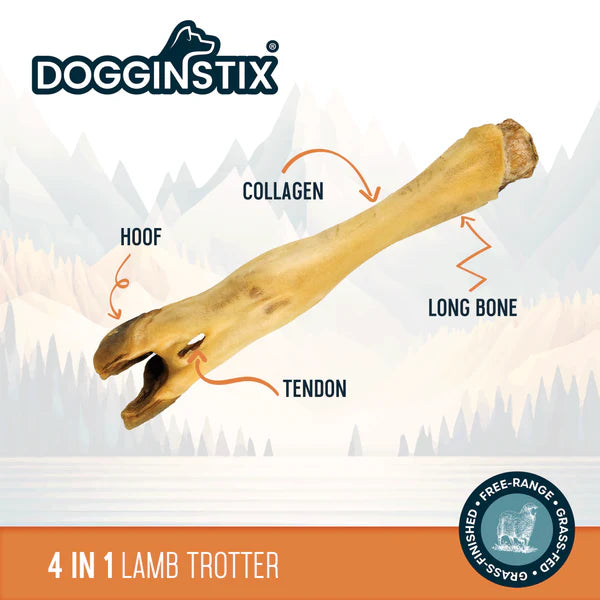 Dogginstix 7-8" Lamb Feet Dog Chew