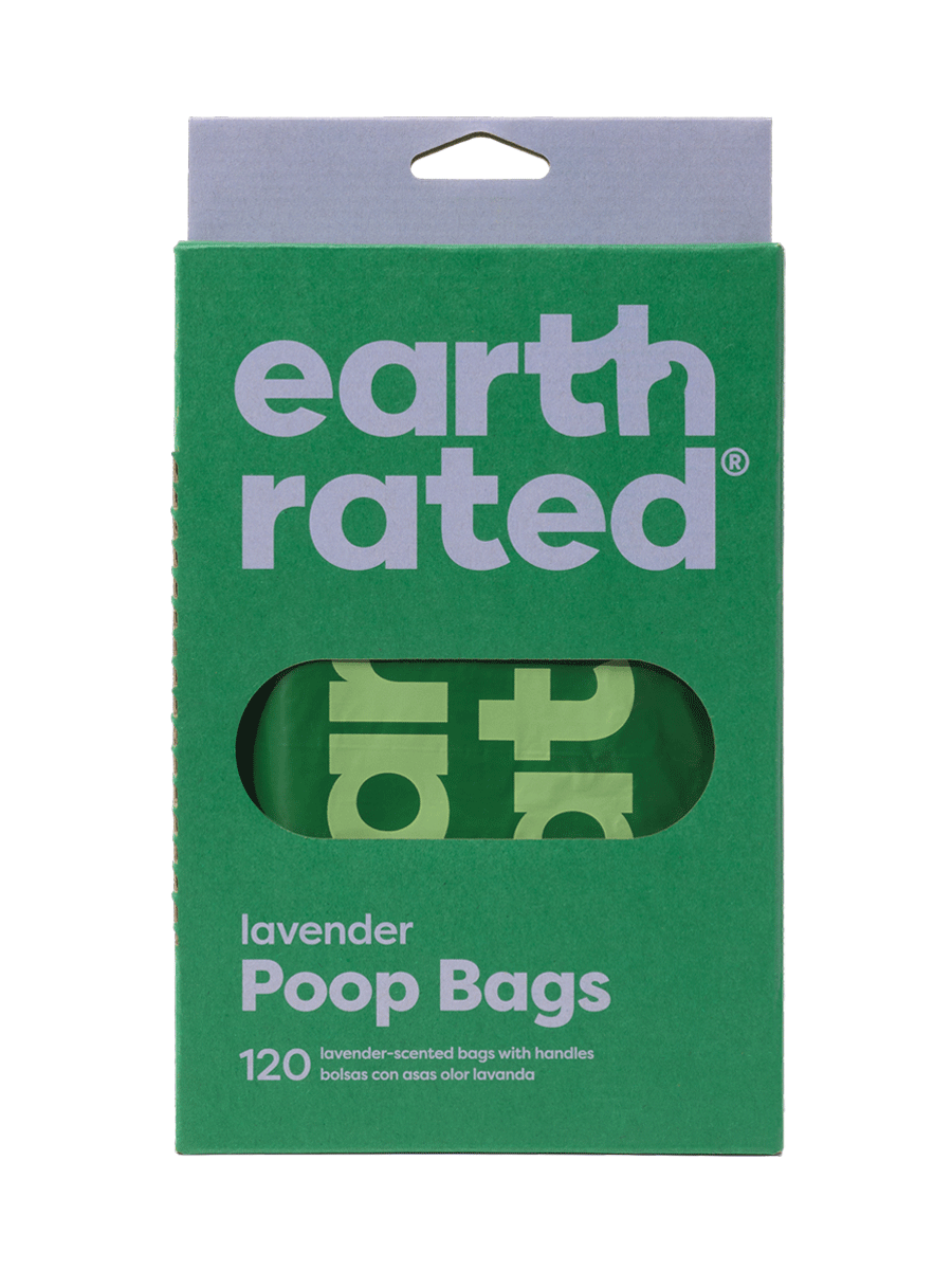 Earth Rated Biodegradable Poop Waste Bags Easy-Tie Handle 120ct