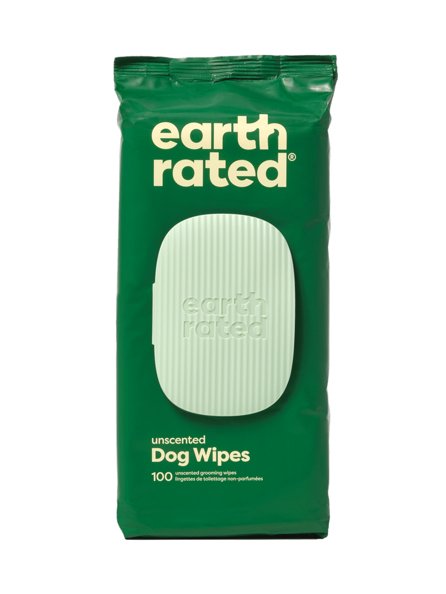 Earth Rated Plant-Based Hypoallergenic Grooming Wipes