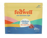 Fedwell Bite-Sized Cubes Raw Frozen Dog Food