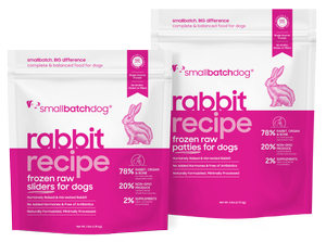 Smallbatch Dog Rabbitbatch Raw Frozen Food