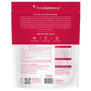 Smallbatch Dog Beefbatch Raw Frozen Food