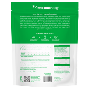 Smallbatch Dog Duckbatch Raw Frozen Food