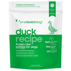 Smallbatch Dog Duckbatch Raw Frozen Food