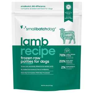 Smallbatch Dog Lambbatch Raw Frozen Food