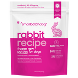 Smallbatch Dog Rabbitbatch Raw Frozen Food