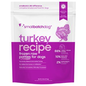 Smallbatch Dog Turkeybatch Raw Frozen Food