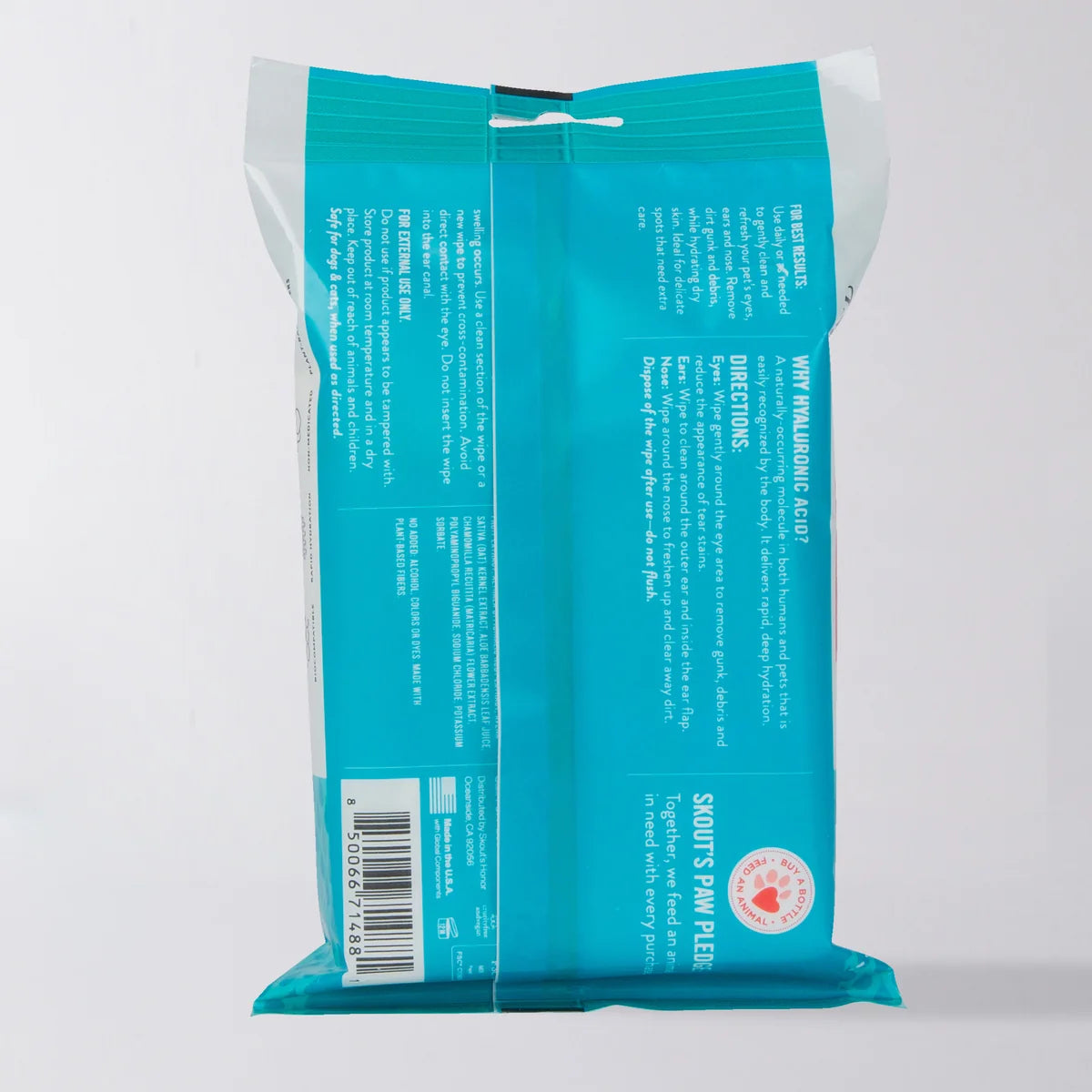 Skout's Honor Hydroclear Eye Ear & Nose Wipes Dogs & Cats