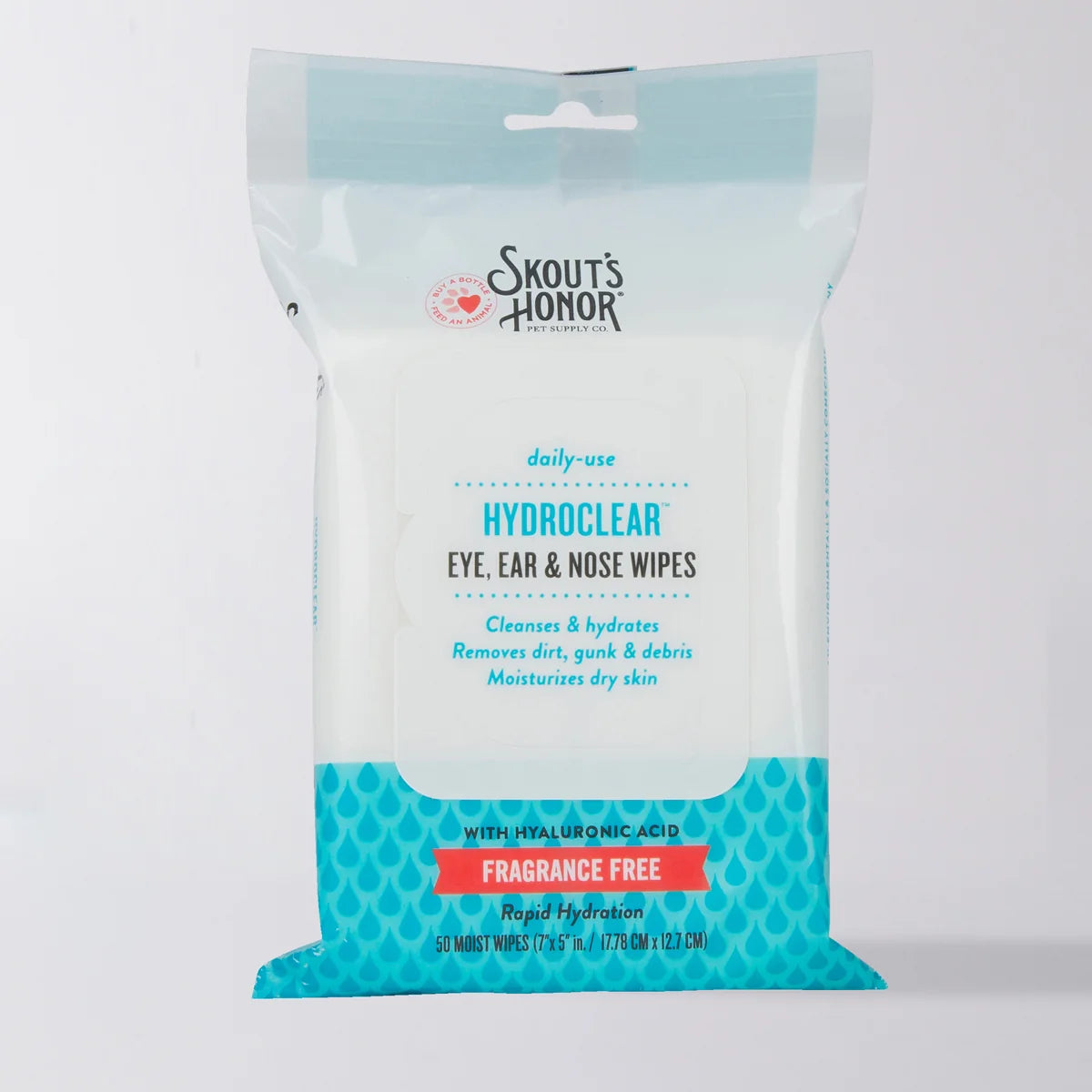 Skout's Honor Hydroclear Eye Ear & Nose Wipes Dogs & Cats
