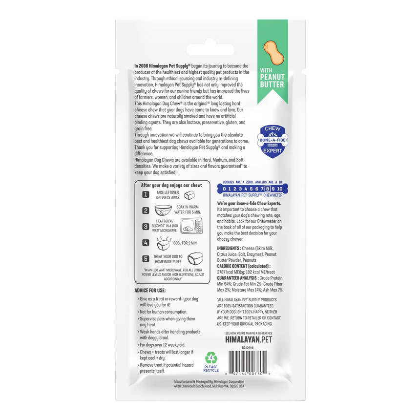 Himalayan Pet The Original Cheese Dog Chew with Peanut Butter