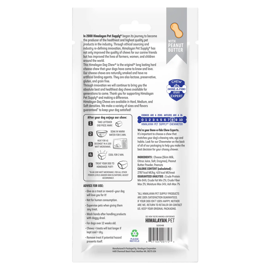 Himalayan Pet The Original Cheese Dog Chew with Peanut Butter