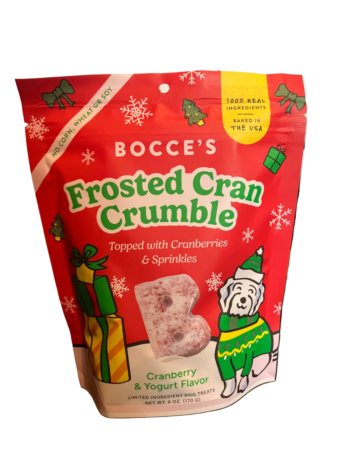 Bocce's Bakery Frosted Cran Crumble Soft & Chewy 6oz Dog Treats