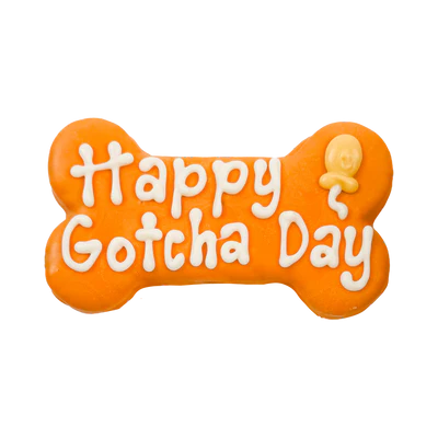 Bosco and Roxy's Happy Gotcha Day Bone Orange Bakery Dog Treat