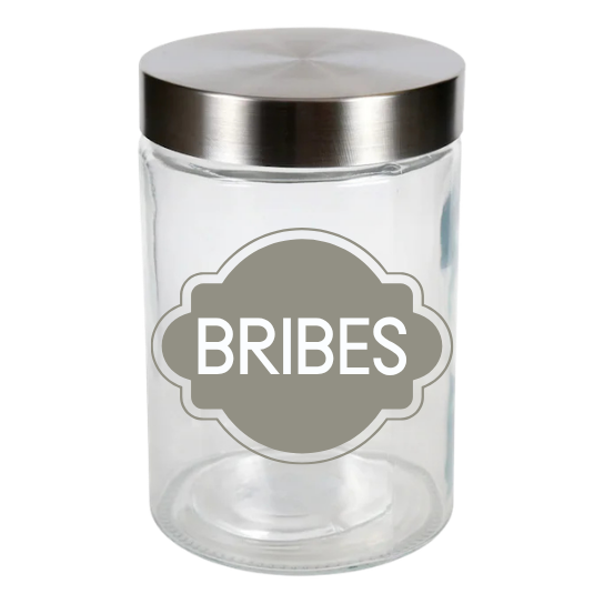 Sparky & Co Metal Screw Top Glass Treat Jars