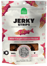 Open Farm Grain-Free Jerky Strips Wild-Caught Salmon Dog Treats