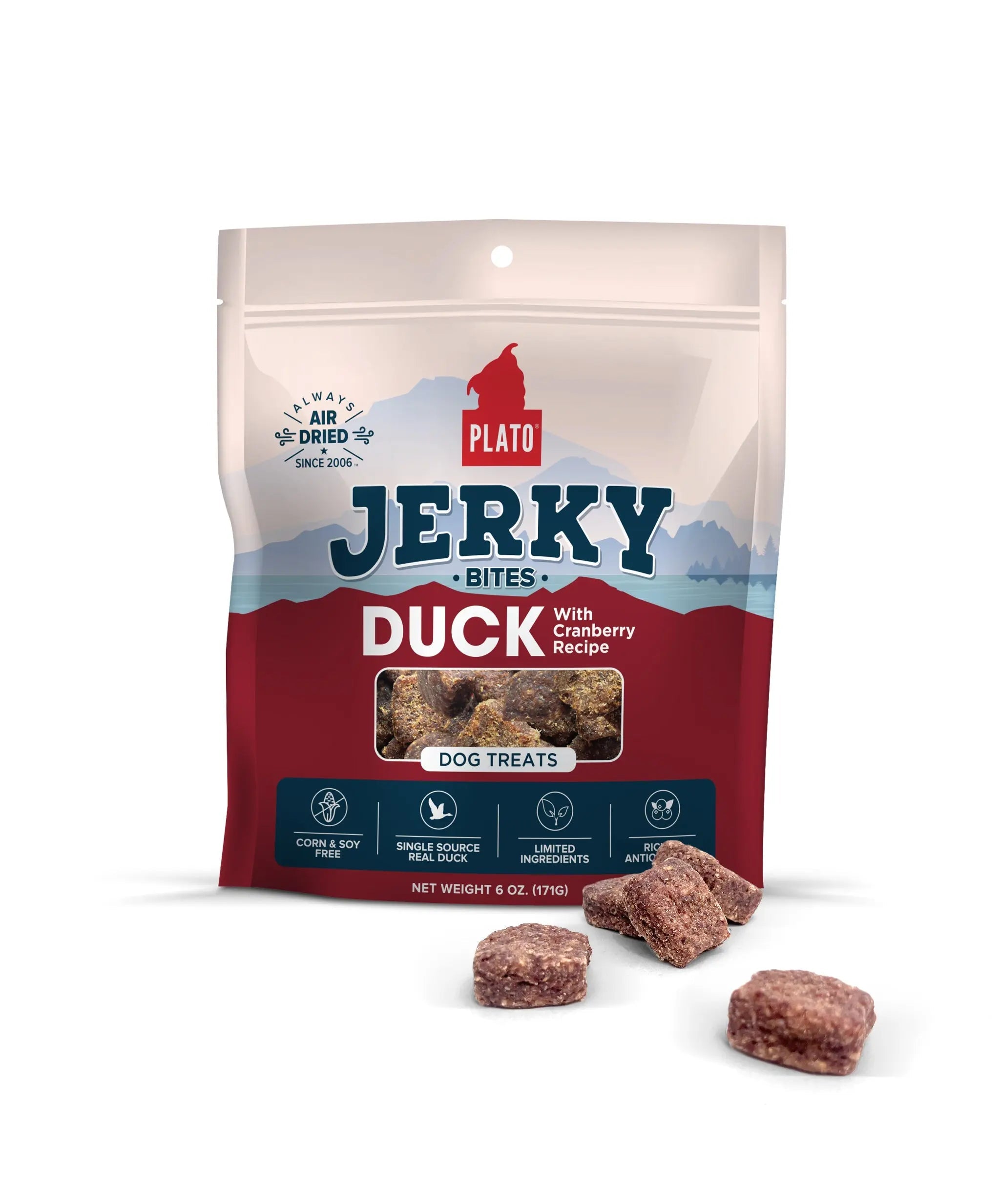 Plato Jerky Bites 6oz Dog Treats