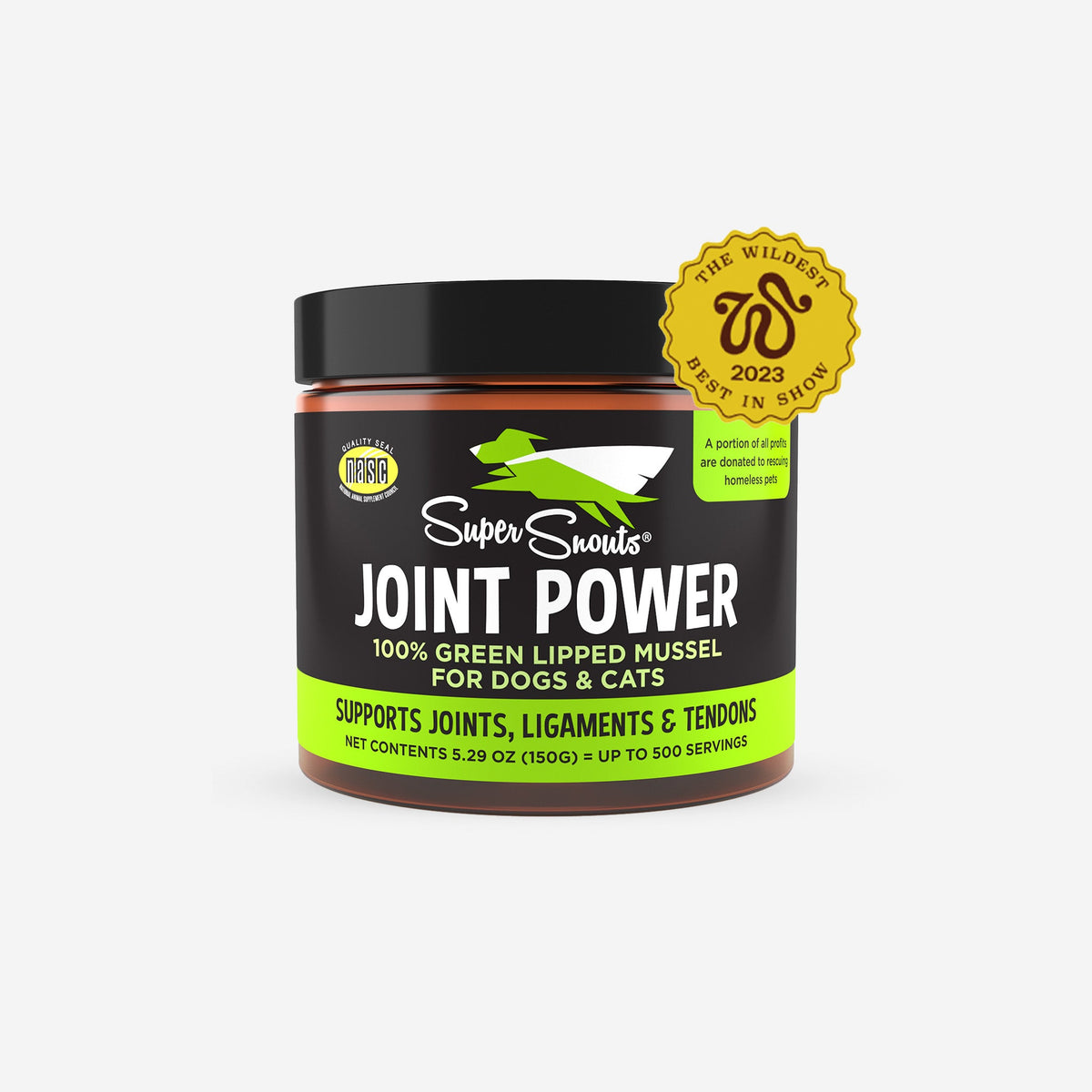 Super Snouts Joint Power 100% Green Lipped Mussel Supplement for Dogs & Cats